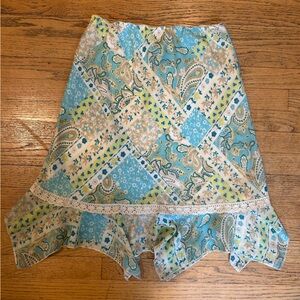 Worthington Patchwork Boho Skirt